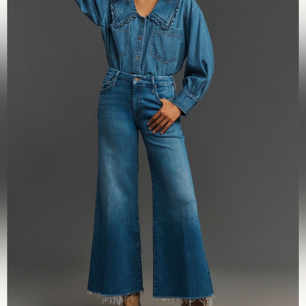MOTHER The Lil Roller Fray Petite Jeans- 27P